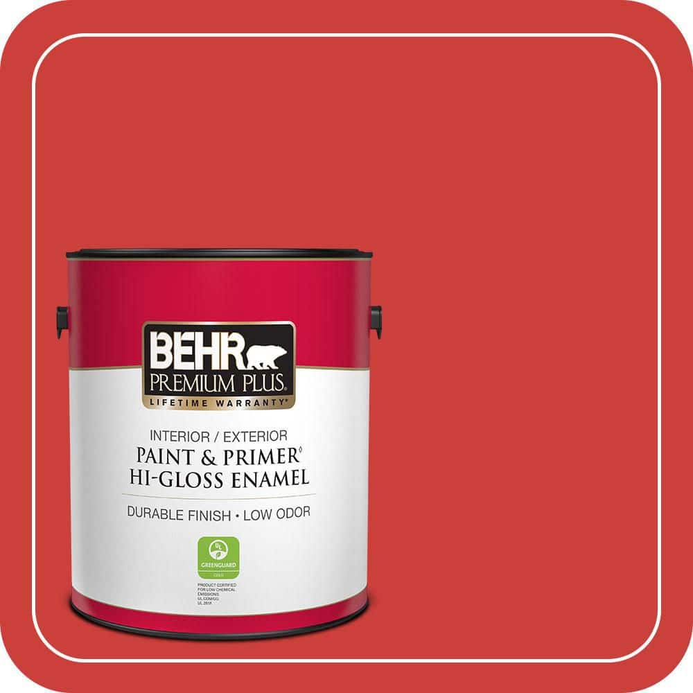 1 gal. #S-G-180 Grenadine Hi-Gloss Enamel Interior/Exterior Paint & Primer price history on PriceWatchPro