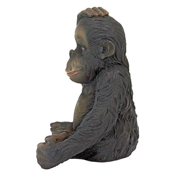 HEAR SEE SPEAK NO EVIL Peeking Monkey Garden Sculpture Hanging Tree Hugger GIFT 