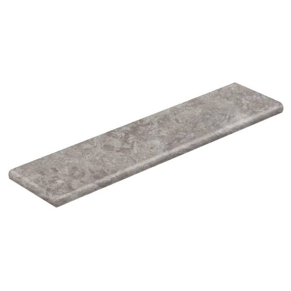 Cap A Tread Tile Terrace 94 in. L x 12-1/8 in. W x 1-11/16 in. T Vinyl Overlay Left Return to Cover Stairs 1 in. Thick