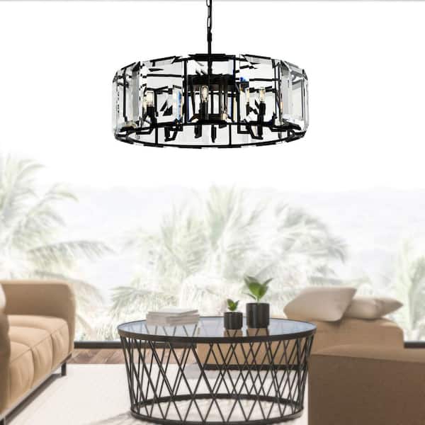 Jacquet 12 Light Chandelier With Black Finish
