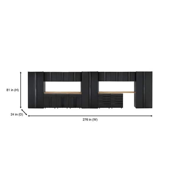 Husky 16-Piece Heavy Duty Welded Steel Garage Storage System in