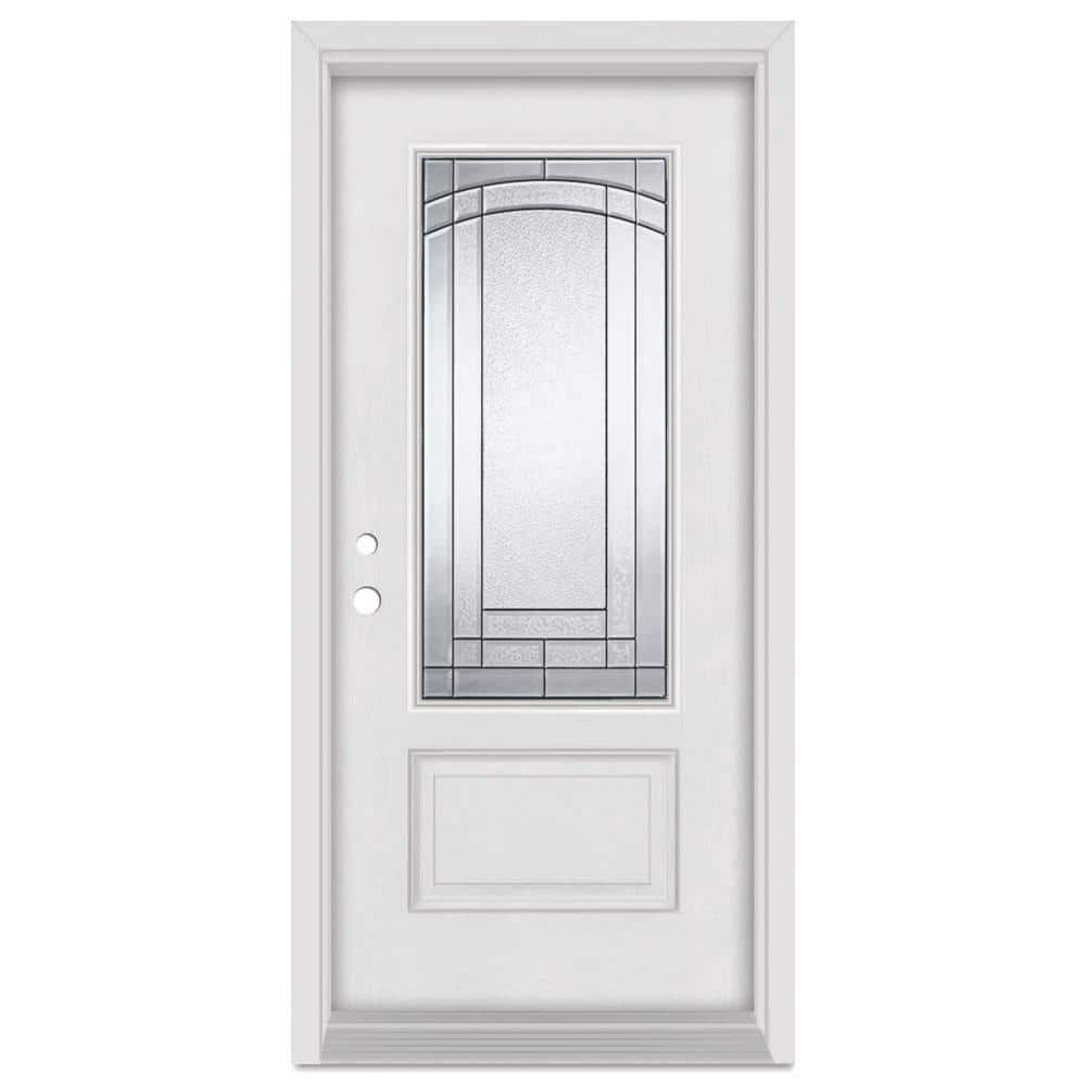 32 in. x 80 in. Chatham Right-Hand Patina Finished Fiberglass Mahogany Woodgrain Prehung Front Door price history on PriceWatchPro