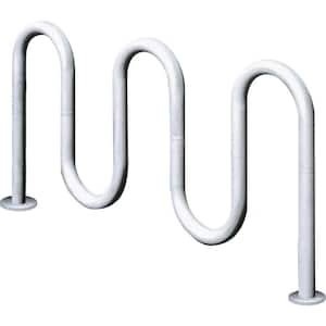 5 ft Contemporary 5-Loop Surface Mount Commercial Bike Rack