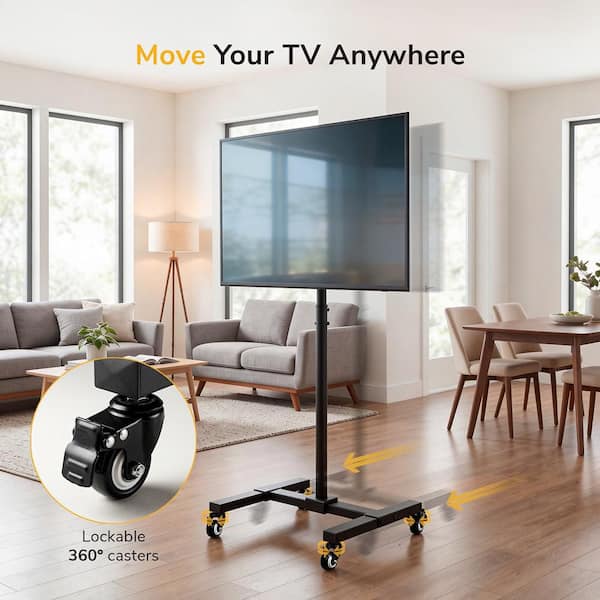mount-it! Adjustable Mobile TV Stand MI-879 - The Home Depot