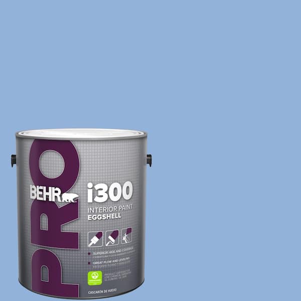 BEHR PRO 1 gal. #580B-5 Cornflower Blue Eggshell Interior Paint