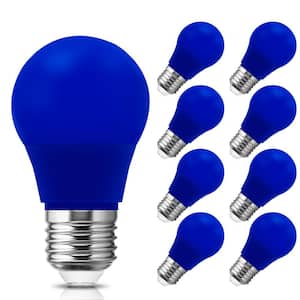 20-Watt Equivalent A15 3-Watt Non-Dimmable Blue LED Colored Light Bulb E26 Base 9000K (8-Pack)