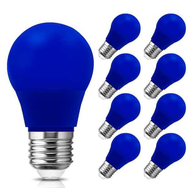 pindas hond verwijzen YANSUN 20-Watt Equivalent A15 3-Watt Non-Dimmable Blue LED Colored Light  Bulb E26 Base 9000K (8-Pack) H-HE007BE26-8 - The Home Depot