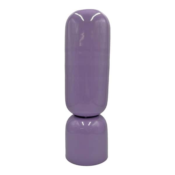 castellousa 19 in. Decorative Iron Tower Vase in Lavender