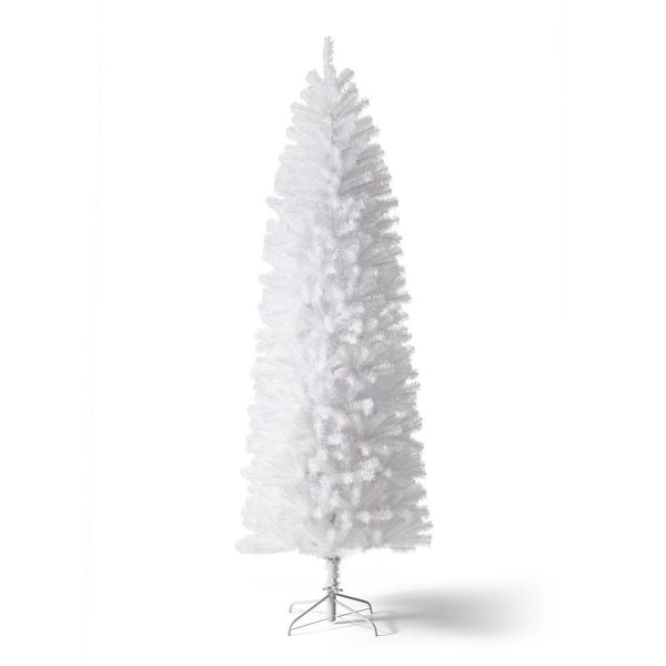 7.5 ft. White Pencil Tinsel Artificial Christmas Tree