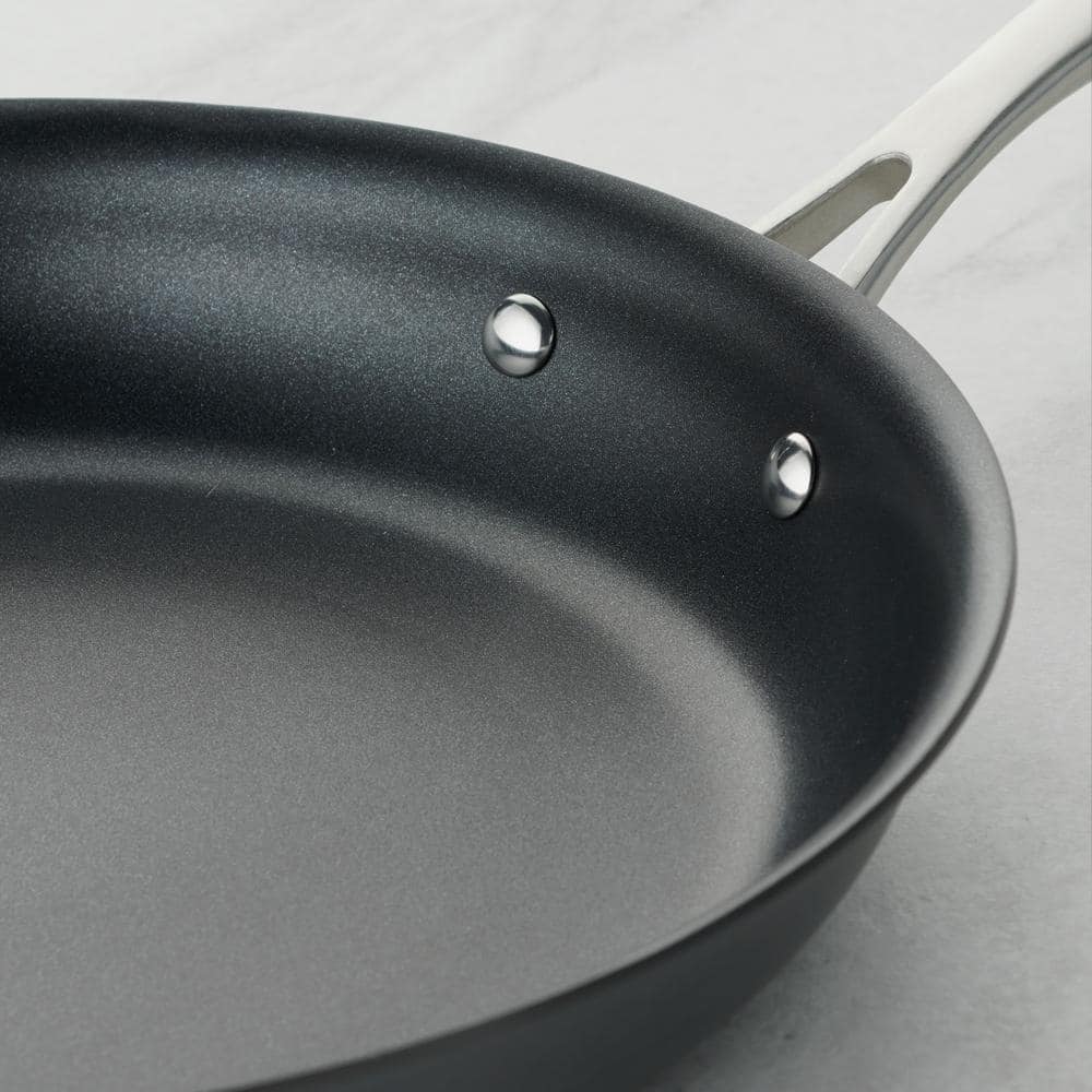 8-Inch Hard Anodized Nonstick Aluminum Fry Pan with Stainless Steel Handle