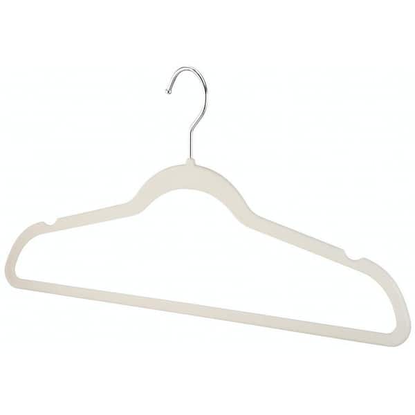  Uniware Cream Flocked Suede Clothes Hanger Pack, Set of 144 :  Home & Kitchen