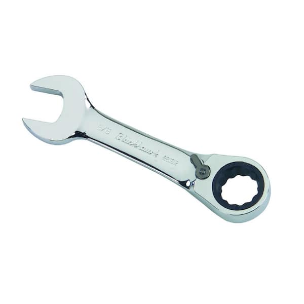 Proto 9/16 in. Stubby, Reversible 4.5 in. L Combination Ratcheting Wrench  BHTBW-2216R - The Home Depot