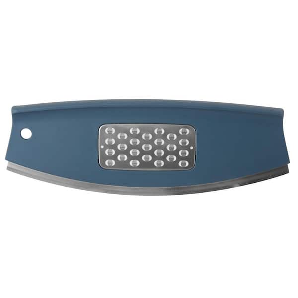 Leo Collection Blue Rocking Pizza Slicer and Grater