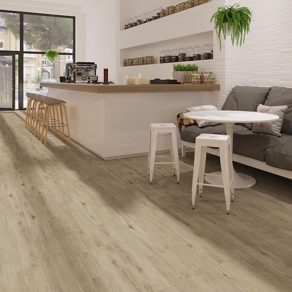PresCore Straw 12 MIL x 6 in. W x 36 in. L Glue Down Waterproof Luxury Vinyl Plank Flooring (54 sqft/case)