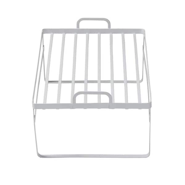 Cabinet Shelf Rack Organizer,Metal Stackable Cupboard Stand Shelf Rack –  KeFanta