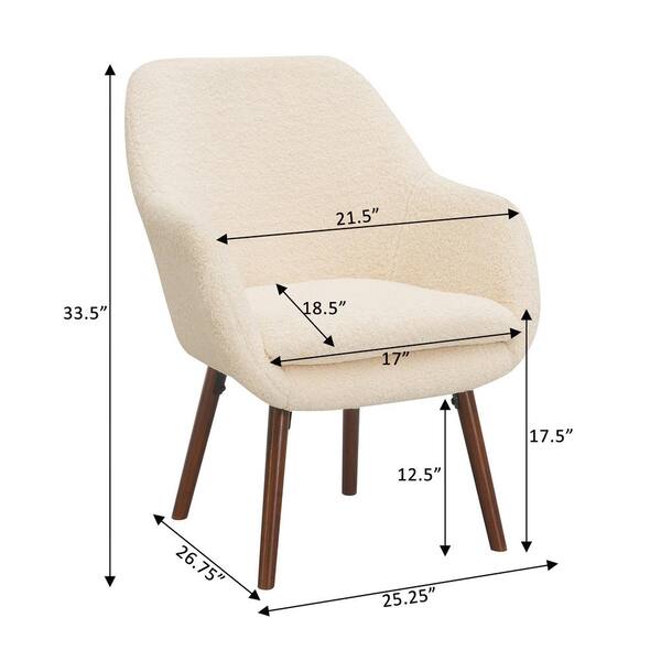 Convenience Concepts Take a Seat Charlotte Creame/Coffee