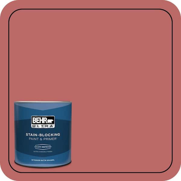 BEHR ULTRA 1 qt. #MQ1-11 Drama Queen Extra Durable Satin Enamel Interior Paint & Primer