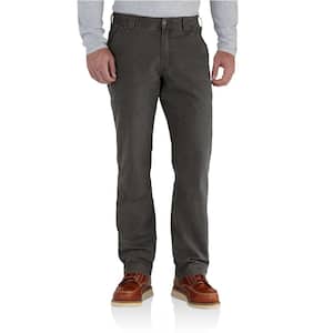 Men's 50 in. x 30 in. Peat Cotton/Spandex Rugged Flex Rigby Dungaree Pant