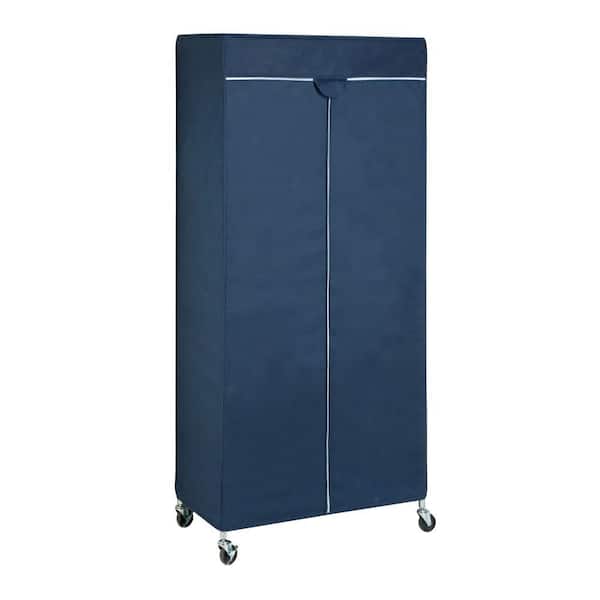 Honey-Can-Do Blue Portable Closet Cover (36 in. W x 73 in. H)