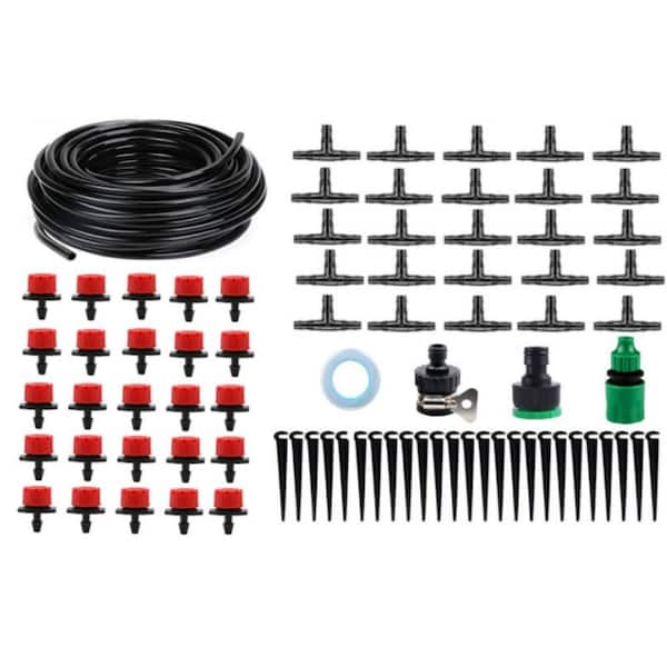 Agfabric 82 ft. Drip Irrigation Kit Garden Watering System for Garden Greenhouse, Flower Bed, Patio, Lawn