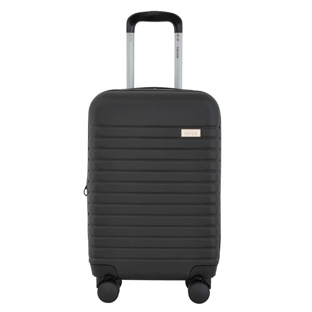 Kensie 20 in. Black Hardcase Expandable Carry-on Luggage KN-91220