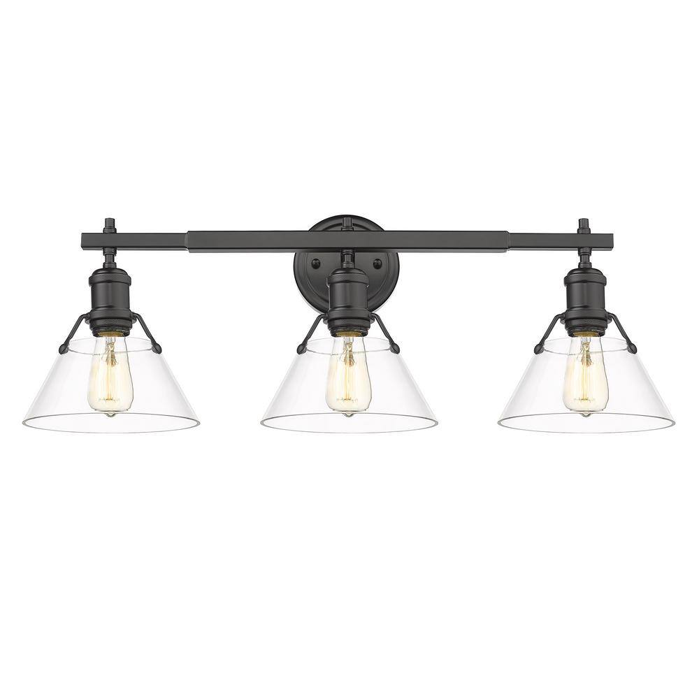 Orwell 4.88 in. 3-Light Matte Black Vanity Light price history on PriceWatchPro