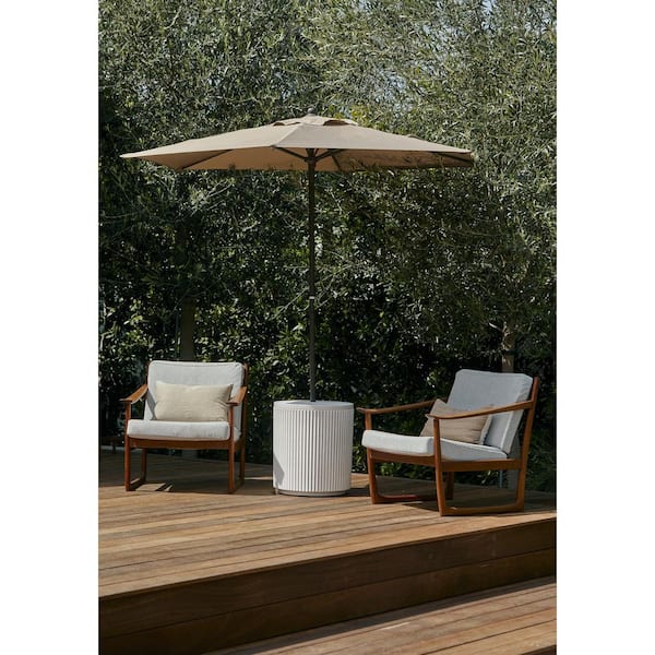 ihome patio umbrella side table demi shade – Veradek US The tabletop has a brown Giantex Umbrella Table, Outdoor Side