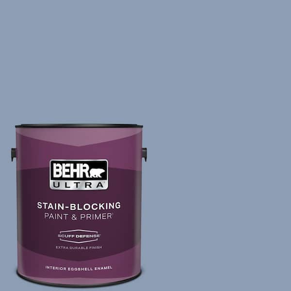 BEHR ULTRA 1 gal. #PMD-72 Periwinkle Dusk Extra Durable Eggshell Enamel Interior Paint & Primer