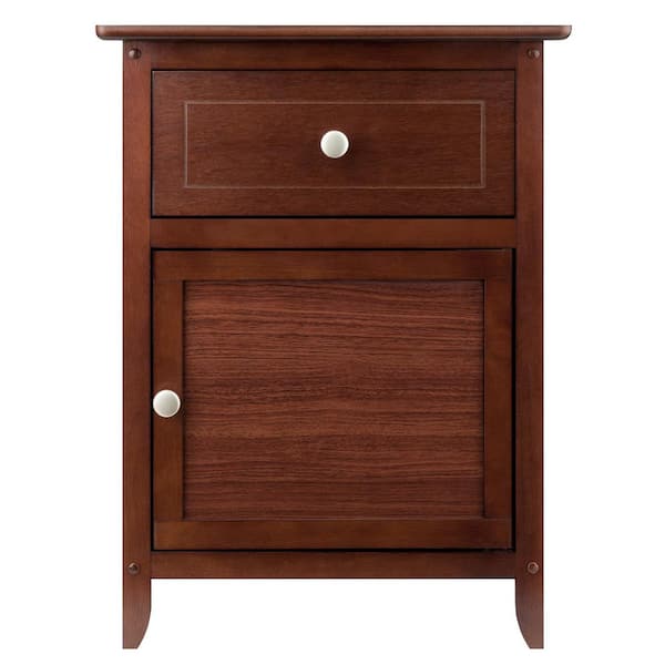 Winsome Eugene Accent Table Walnut 94215 - The Home Depot