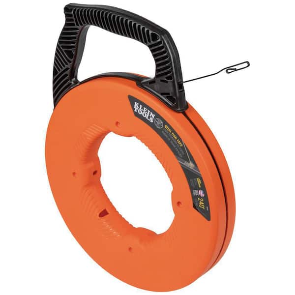 Klein Tools 240 ft. Steel Fish Tape 56334 - The Home Depot