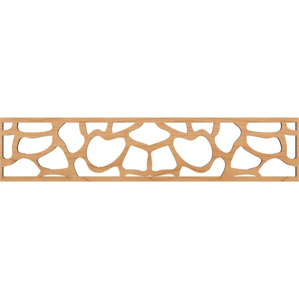 Ekena Millwork Rochester Fretwork 0.375 in. D x 46.75 in. W x 10 in. L Maple Wood Panel Moulding