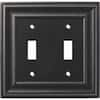 Hampton Bay Pewter 2-Gang Toggle Wall Plate (1-Pack) W36423-SI-U - The ...