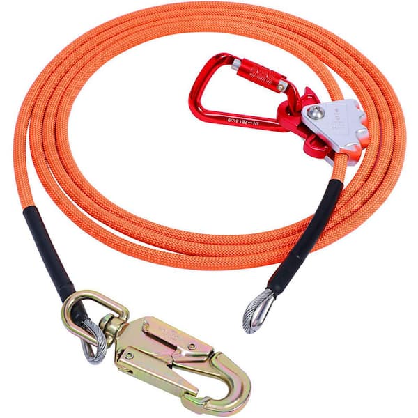 Wire Core Flipline Kit 1/2 x 12 ft. with Carabiner Adjuster Steel ...