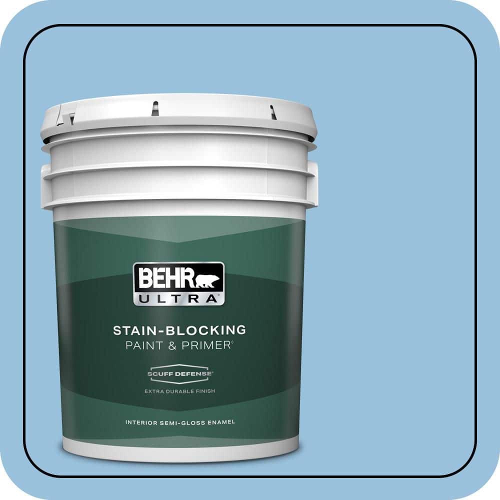 5 gal. #M520-3 Charismatic Sky Extra Durable Semi-Gloss Enamel Interior Paint & Primer price history on PriceWatchPro