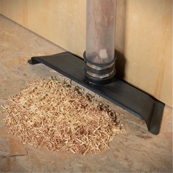 4 in. x 36 in. Long Clear PVC Pipe with 4 in. Dust Control Flex Cuff and Dust Collection Floor Sweep