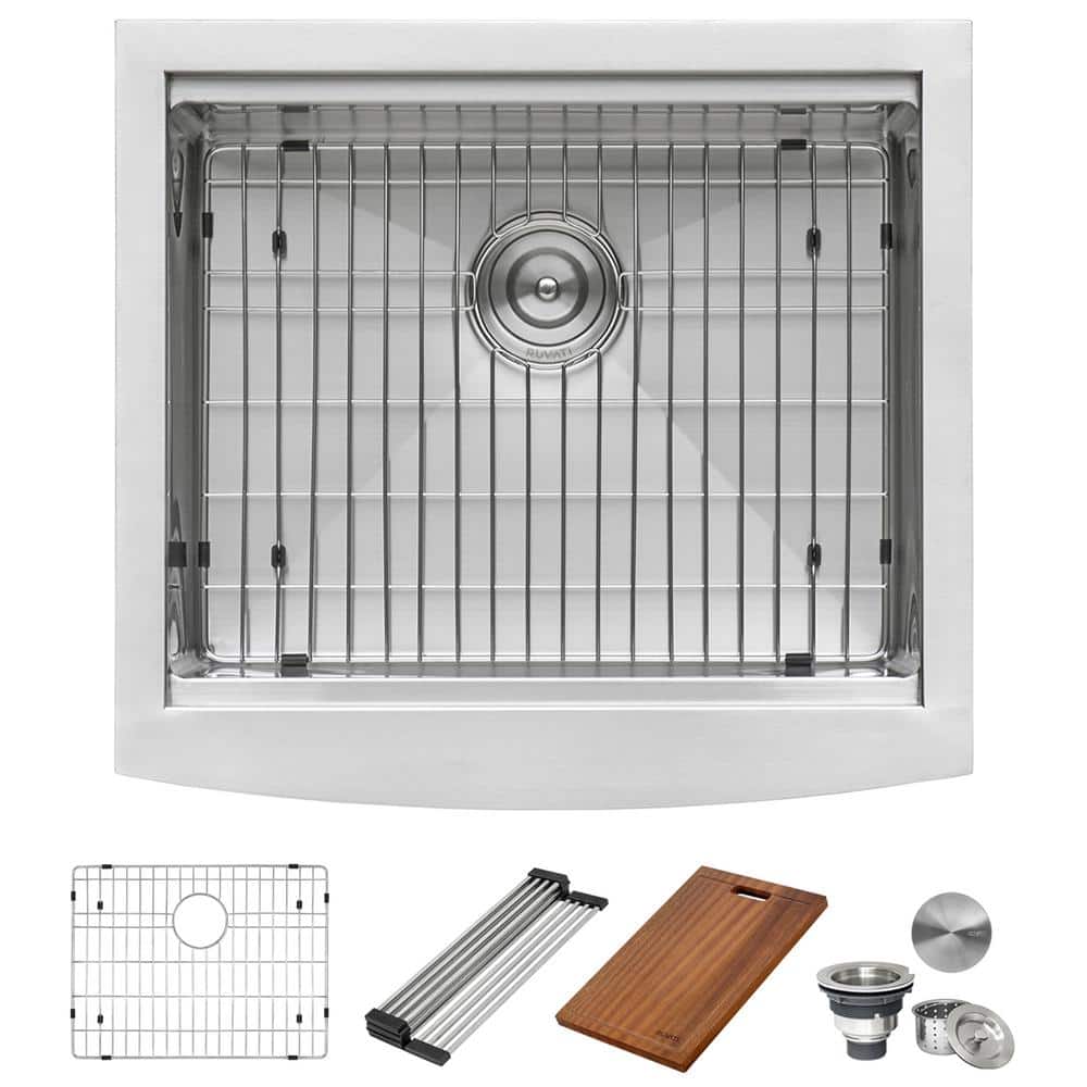 Ruvati 30" Stainless Steel Apron-Front Workstation Sink