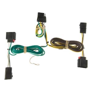 Custom Vehicle-Trailer Wiring Harness, 4-Way Flat Output, Select Dodge Durango, Quick Electrical Wire T-Connector