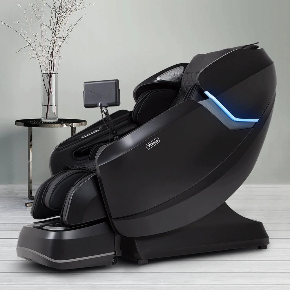Titan Pro Vigor 4D Black Faux Leather Massage Chair