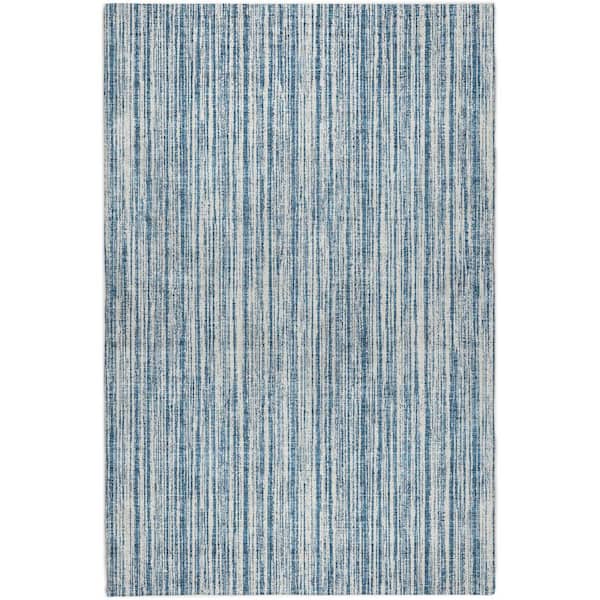 Dream Shag Premium Machine Washable Abstract ADS760 Blue 5 ft. x 7 ft. 6 in. Area Rug