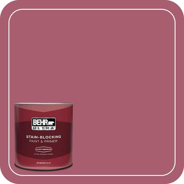 BEHR ULTRA 1 qt. #MQ1-07 Shine Baby Shine Extra Durable Flat Interior Paint & Primer