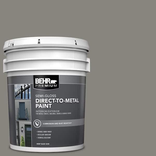 5 gal. #PPU24-07 Barnwood Gray Semi-Gloss Direct to Metal Interior/Exterior Paint