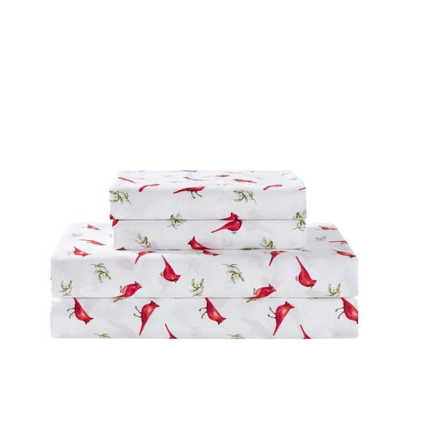 VIDERI HOME Snowbirds Full Microfiber Sheet Set