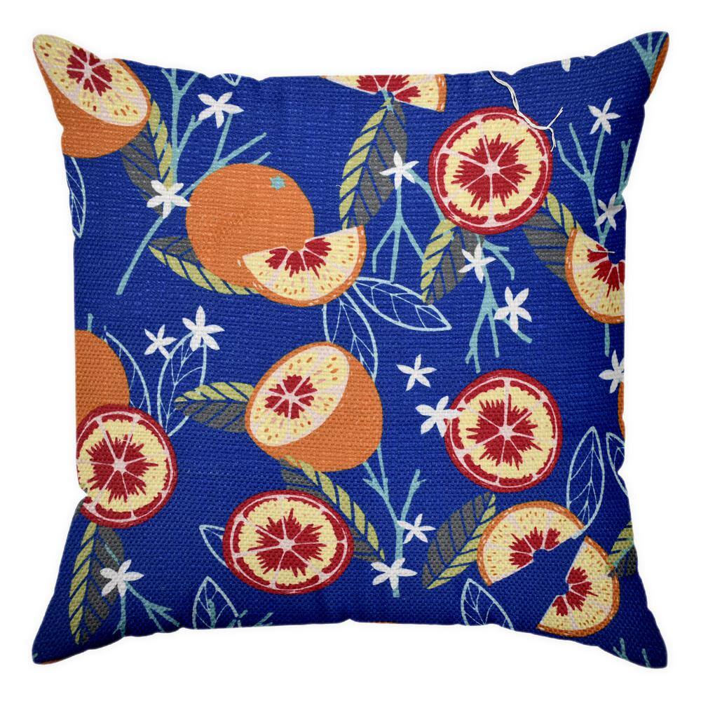18 in. x 18 in. Outdoor Multi-Printed Recyled Polyester Throw Pillow