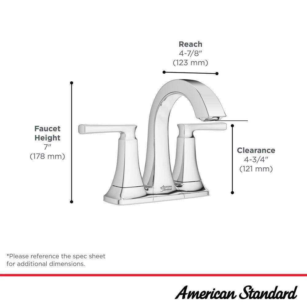 Belmeade Matte Black 2-Handle Centerset Bathroom Faucet