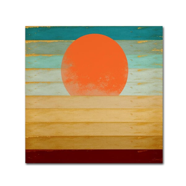 Trademark Fine Art 14 in. x 14 in. Beautiful Day by Tammy Kushnir Floater Frame Abstract Wall Art