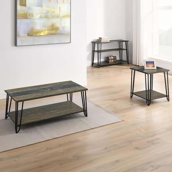 Steve Silver Harper 46 in. Brown Sintered Stone Cocktail Coffee Table