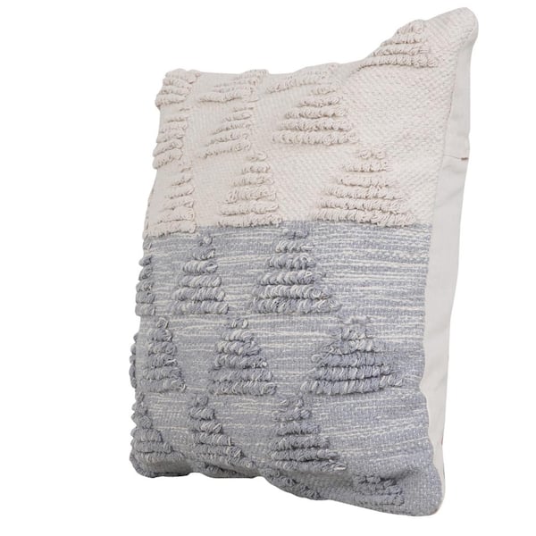 Textured white throw discount pillows