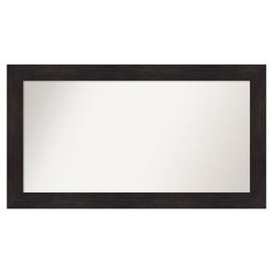 Furniture Espresso 49.75 in. x 27.75 in. Custom Non-Beveled Satin Recycled Polystyrene Bathroom Vanity Wall Mirror