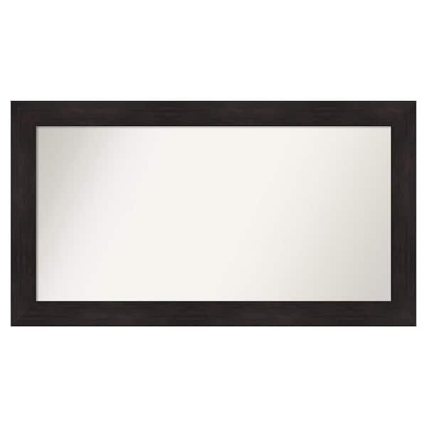 Amanti Art Furniture Espresso 49.75 in. x 27.75 in. Custom Non-Beveled Satin Recycled Polystyrene Bathroom Vanity Wall Mirror