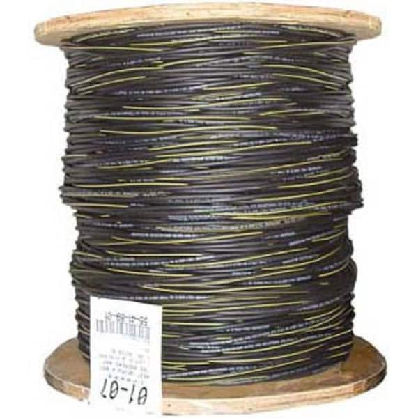 Southwire 1,000 ft. 6/3 Black Stranded AL Erskine URD Cable